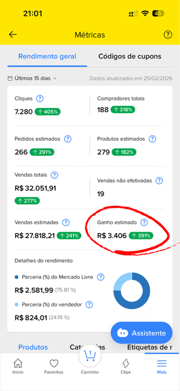 Faturamento no Mercado Livre em 15 dias usando BuboFlow